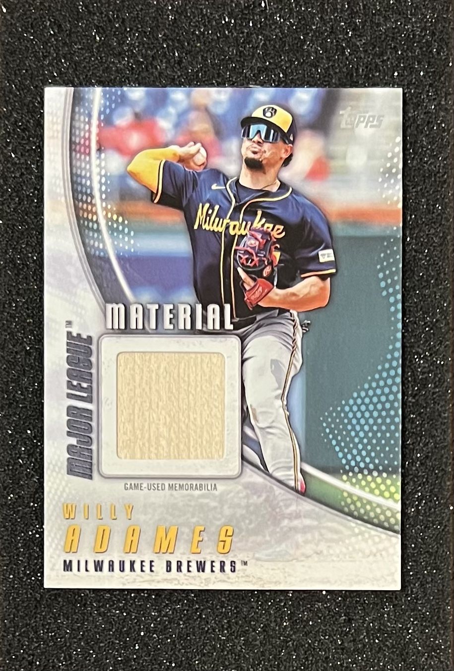 2025 Topps 1 Major League Material Relic Willy Adames #MLM-WA, Milwaukee Brewers