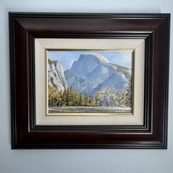 Art On Canvas Of Yosemite Half Dome