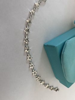 【希少/コラボ/FW21】Supreme x Tiffany & Co. Star Bracelet TIFFANY & CO.] Tiffany Puffster Supreme bracelet Silver 925