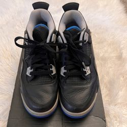 Nike Air Jordan 4 Retro BG Black Motorsports Alternate GS 6.5Y Wmns 8 408452-006