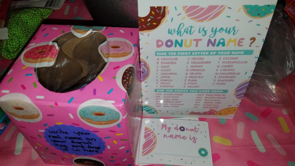 Donut name game