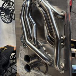 Small Black Chevy Headers Kit 350 305 Chevrolet V8