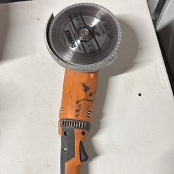 Rigid 7” corded angle grinder