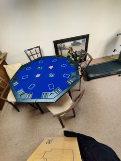 Poker table topper and chip set combo