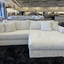 White Sectional Only $10 Down 
