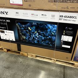 65 INCH SONY BRAVIA A80CL SMART 4k TVS AI THIN Q OPEN BOX WITH WARRANTY 