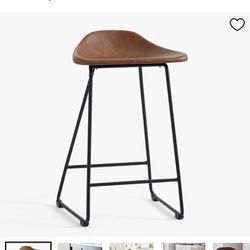 Pottery Barn Leather Counter Stools – Set of 4 – Excellent Condition