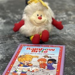 Vintage Rainbow Brite Book & Plush Toy Lot