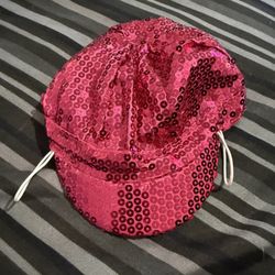Build A Bear Hat Pink Sequin Sparkle Shiny Outerwear Teddy Clothes Accessory