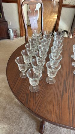 Fostoria Glass Goblets (6”) Set Of 19