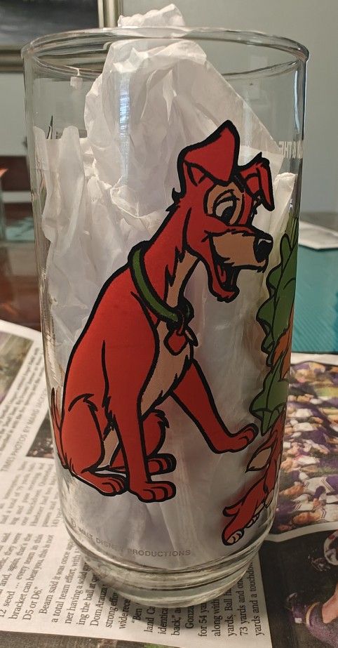 Disney Lady&The Tramp Glass