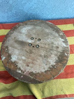 vintage woodcarver's banker turntable top for carving
