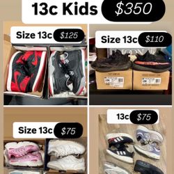 Jordan’s Nikes Adidas Yeezy Size 13c Kids Boys Girls 