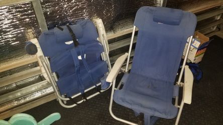 Two Folding Chair Backpacks