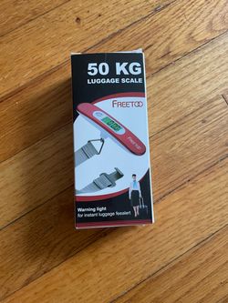 Portable electronic luggage scale / Luggage scale (maximum weighing capacity 50KG)  Brand: FREETOO Maximum weighing limit: 50 KG / 110 LB  Precise ele