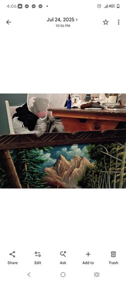 PaintingVintage original velvet oil painting