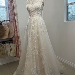 Off-white & Champagne Bridal Gown