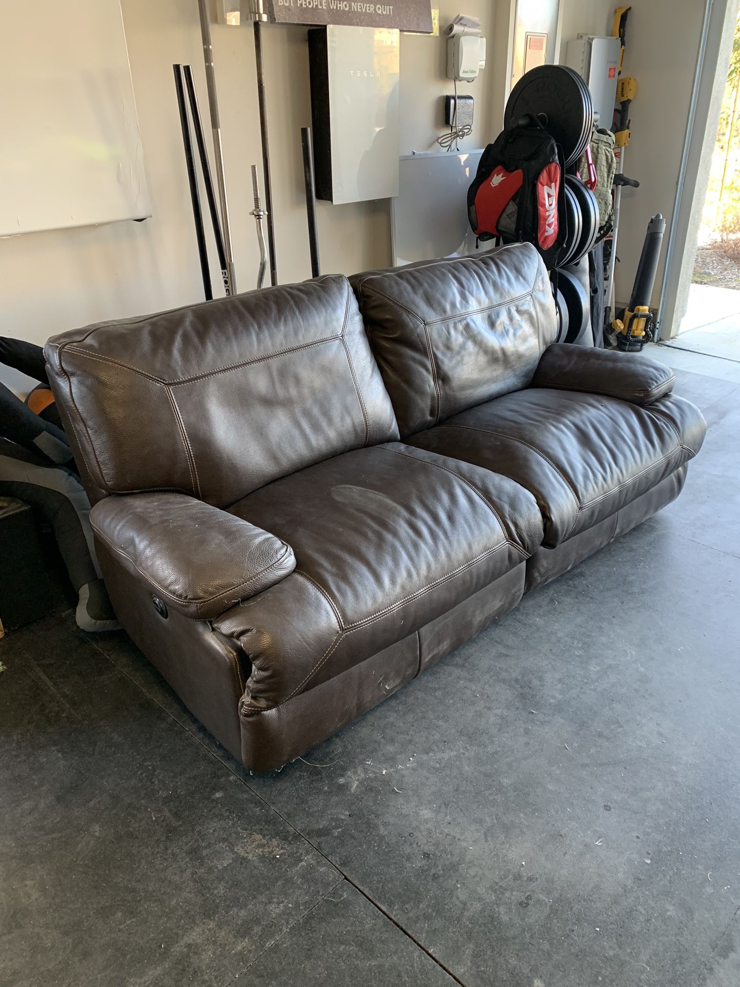 Leather Recliner sofa 