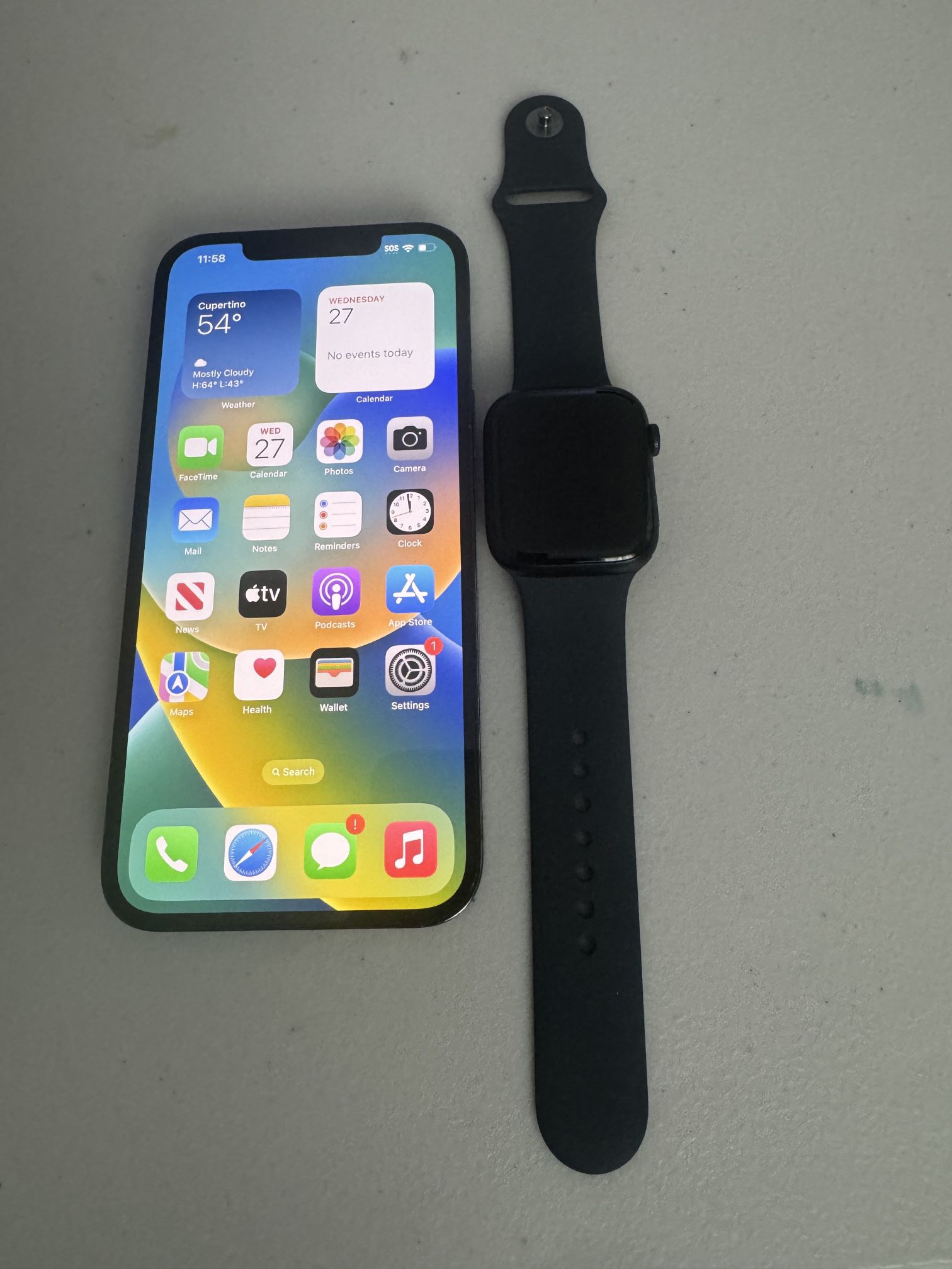 Unlocked iPhone 12 Pro Max 256GB And Watch S7 $600
