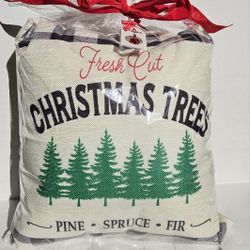 CHRISTMAS TREES DECORATIVE PILLOW *FIRM PRICE