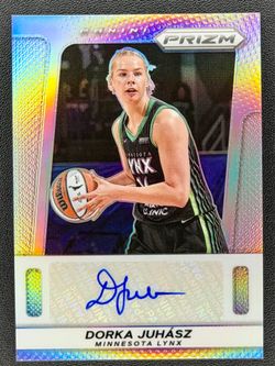 Dorka Juhasz 2025 Panini WNBA Prizm #TB-DJ Silver Holo Throwback Signatures Auto