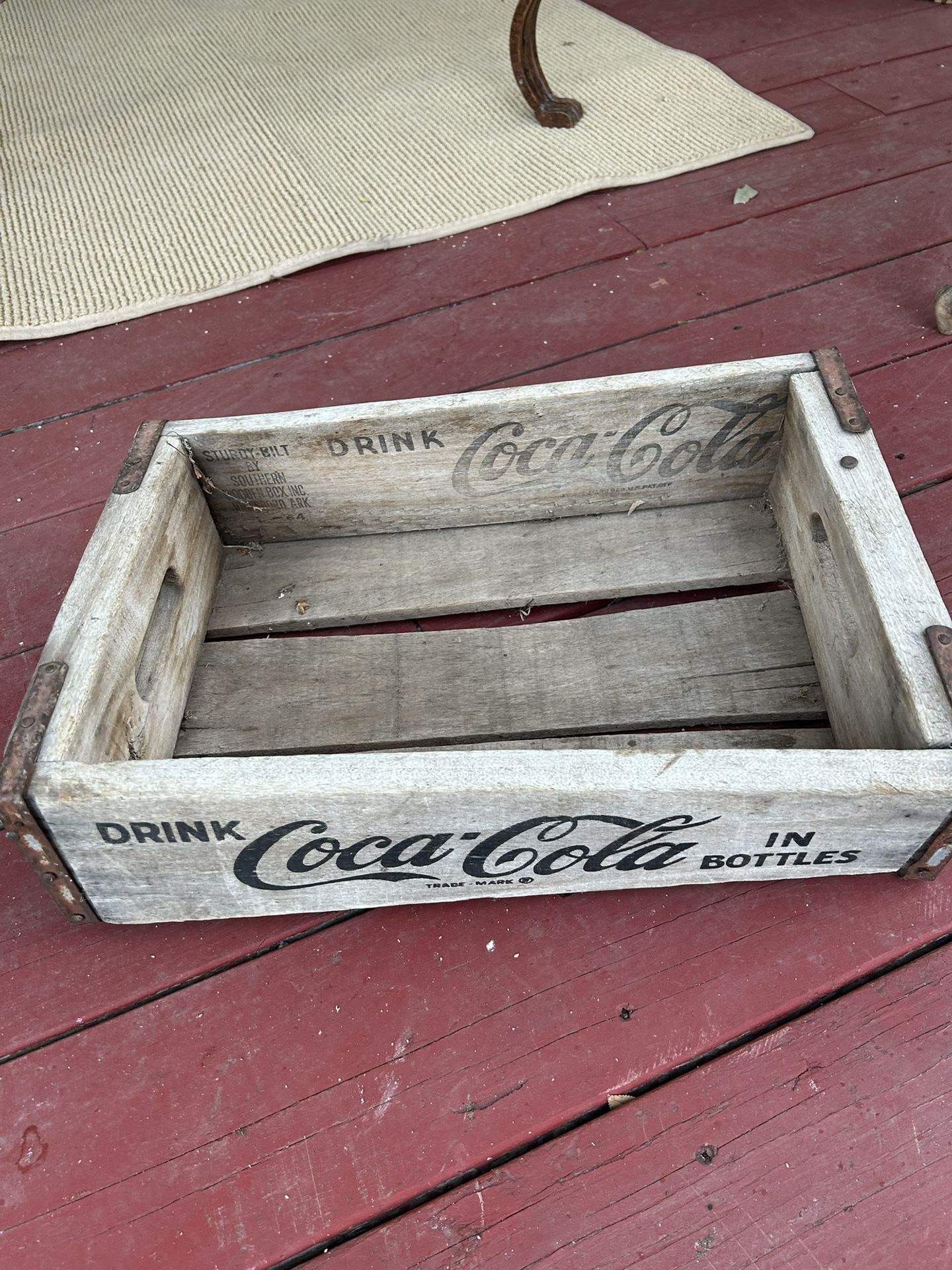 AUTHENTIC ANTIQUE COCA COLA BOTTLE BOX