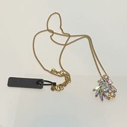 J. Crew, Beautiful Cluster Rhinestone Pendant Necklace