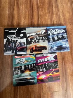Fast and the furious Steelbooks Bluray and 4k