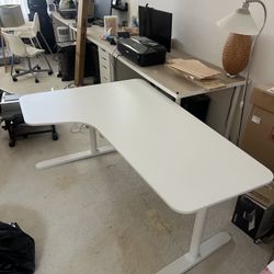 Ikea L Computer Office Work Table