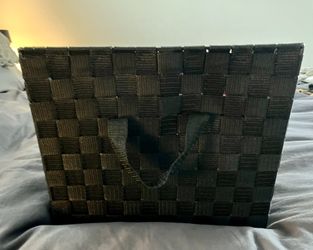 Two Black Woven Organization Boxes