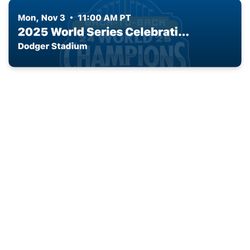 Dodger Celebration Tickets 
