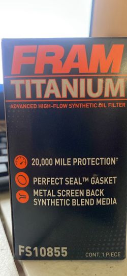 FRAM Titanium Synthetic Oil Filter FS10855
