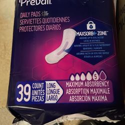 Daily Pads 39 Counts Brand New