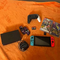 Nintendo Switch Bundle - Pro Controller, 4 Games & Gengar Joy-cons