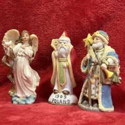 Set of 3 Vintage Christmas Figurines