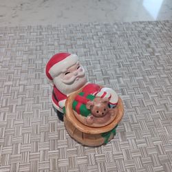Vintage Santa Trinket Box 