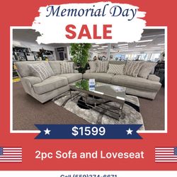 2 Pc Sofa And Loveseat 