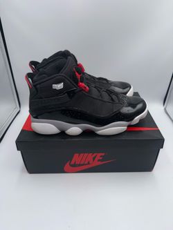 🔥 Jordan 6 Rings Black/Red 📏 Shoe Size 8 Men’s