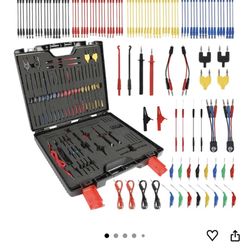 110pcs Automotive Circuit Test Leads Kit Multimeter Test Leads Kit Relay Tester Electric Tester Diagnostic Tool Automotive Back Probe Kit Wire Meter L