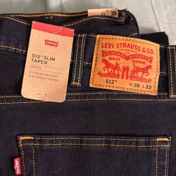 3 Levi’s Navy 512 Slim Taper $50 each