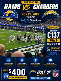Rams at Chargers