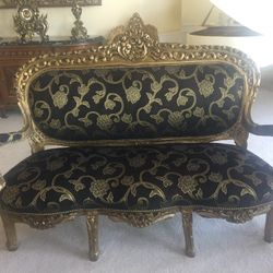 Antique Sofa with 6 Matching Armchairs 