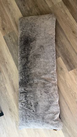 UGG Body Pillow Case Chocolate Faux Fur with a Body Pillow approximately 20”x54”