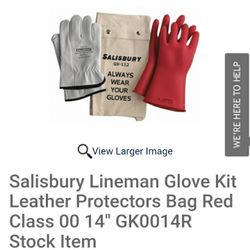 Honeywell Lineman Glove Kit Class 00 Size 9