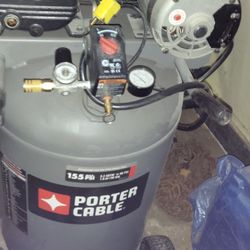 Porter cable air compressor 30 Gal 155 Psi And Retractable hose Reel