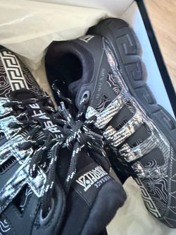 Versace Trigreca Sneakers Black White size 13