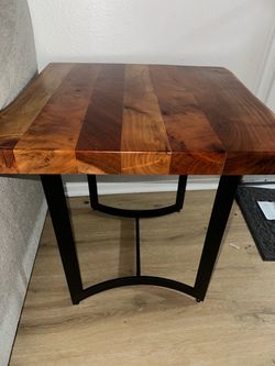 Wood coffee table