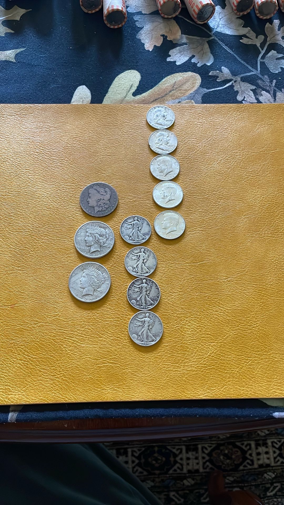 Morgan Dollar Peace Dollar Kennedy Walking Liberty Franklin Half Dollars Silver