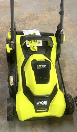 New Ryobi Cordless Battery Walk Behind Self-Propelled 21 inch  Lawn Mower 
