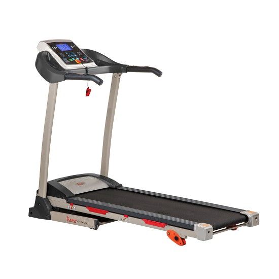 Sunny Health and Fitness SF-T4400 Folding Treadmill with Digital Monitor, Shock Absorption and Incline Bundle